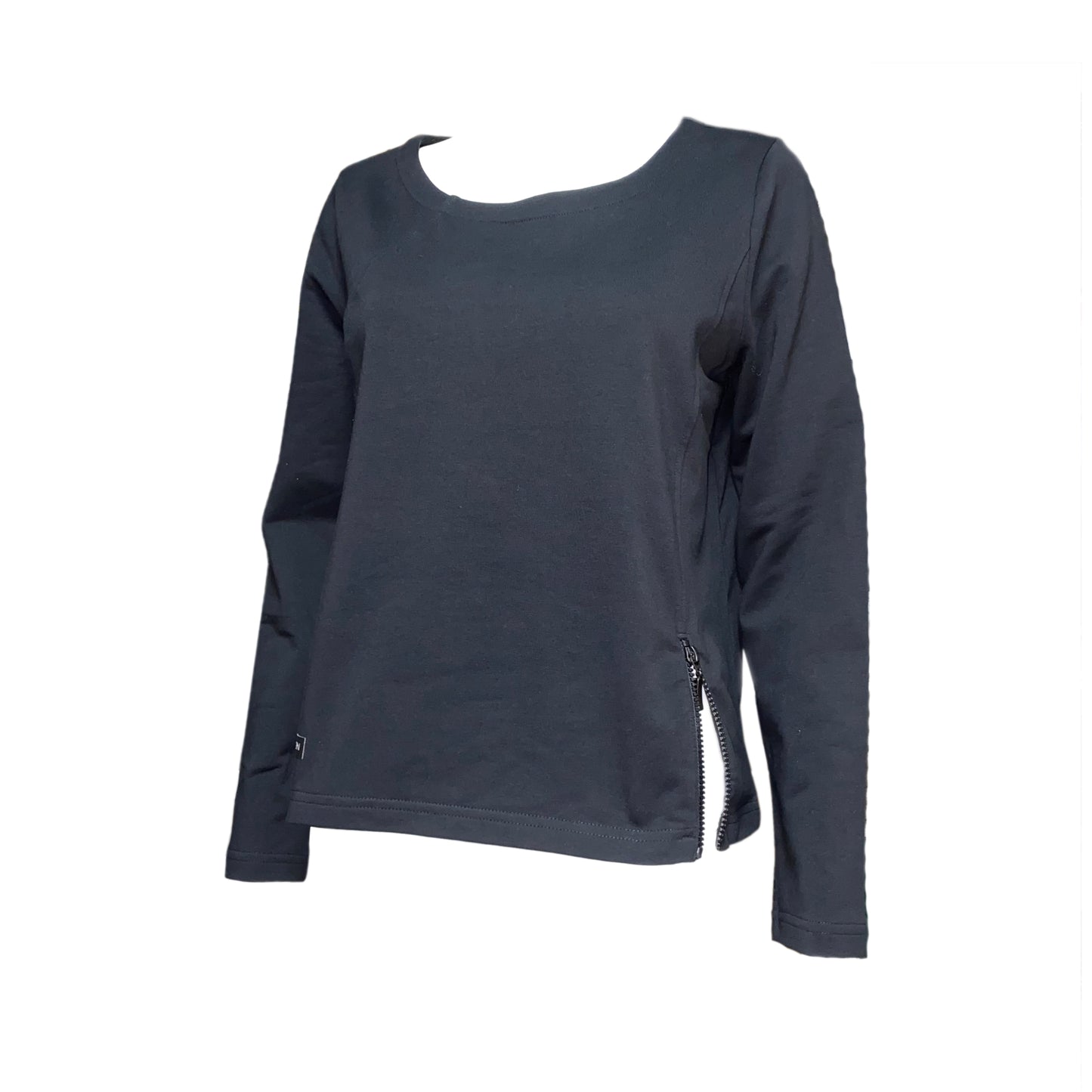 2510-021 AMBER&MOON - Pullover mit Reißverschluss 900 schwarz