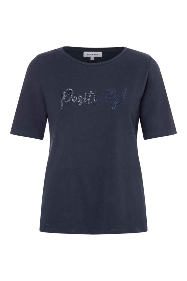 51080050 MORE&MORE - Shirt with Placement Print 0375 navy