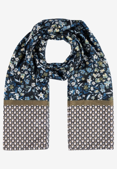 51089010 MORE&MORE - Printed Scarf 6375 scattered flowers print