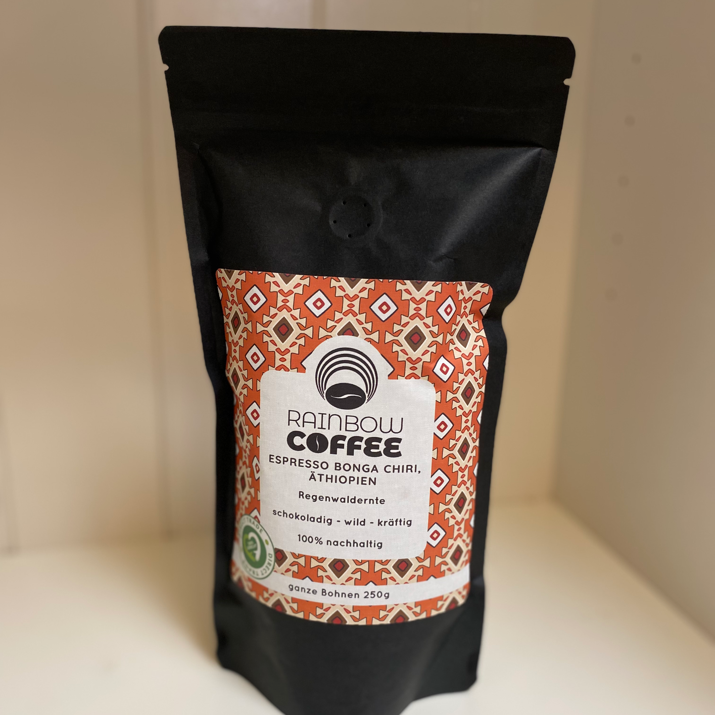 RAINBOW COFFEE - Bonga-Chiri Espresso, Äthiopien (250 g)  / Mahlgrad:Ganze Bohne