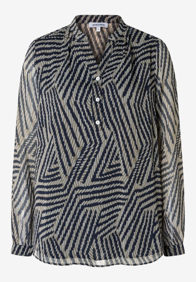 51082051 MORE&MORE - Printed Blouse 3375 little pattern print