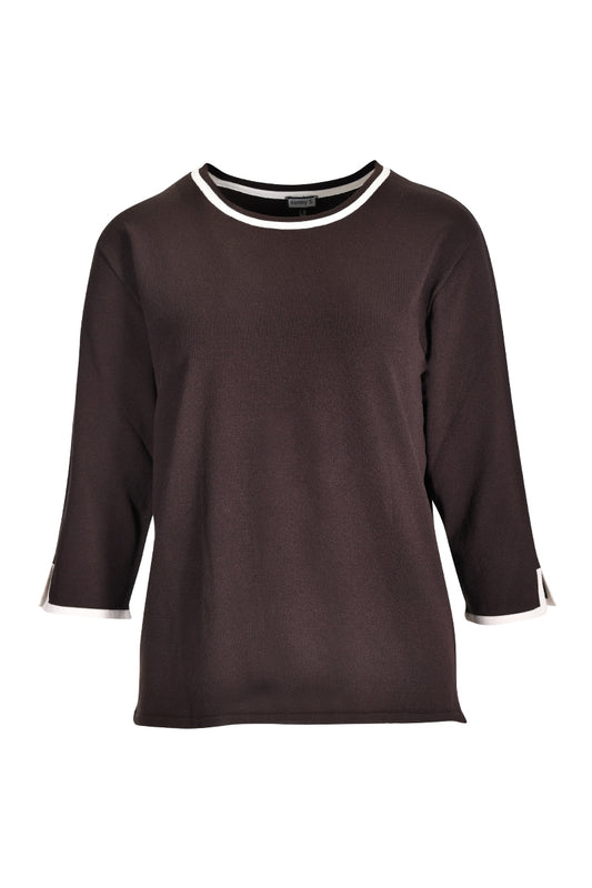 565094 Pullover mit Kontrast