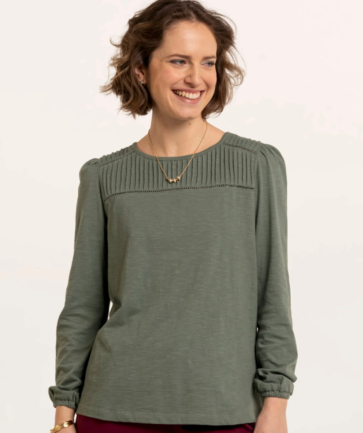 BBL LST 00 15074 BRAKEBURN wmn - Zofia Ladder Trim Longsleeve green