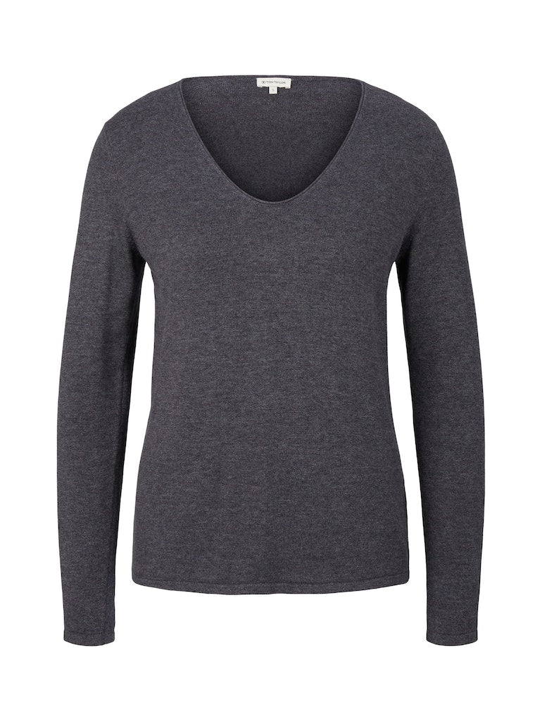 1012976 TOMT TAILOR wmn - Basic-Pullover