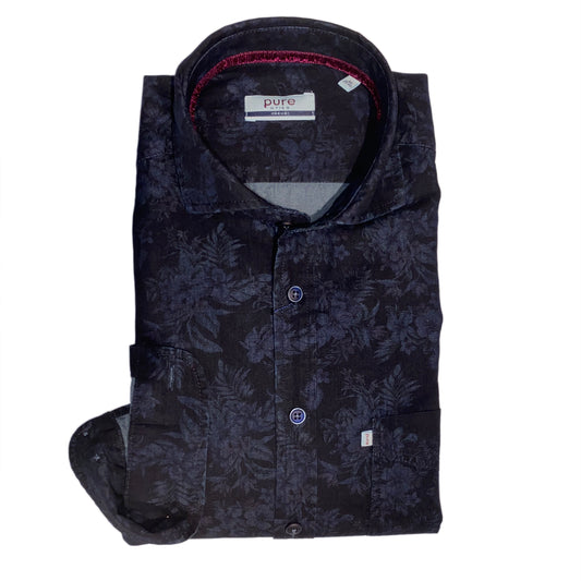 E21506-51106 PURE- Casual Hemd Langarm 377 druck