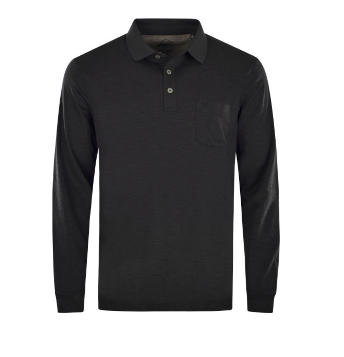 20090/1 HAJO - Softknit Polo Flammengarn 100 schwarz