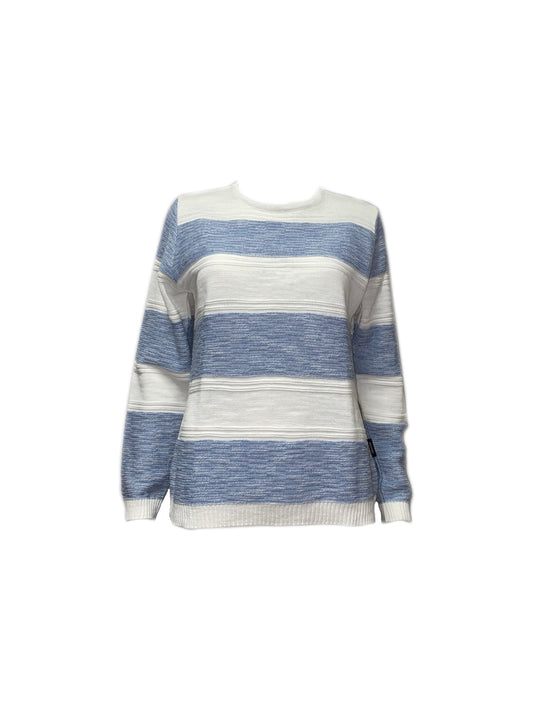260250 CAPUCCINO Pullover 759 blau blockstreifen