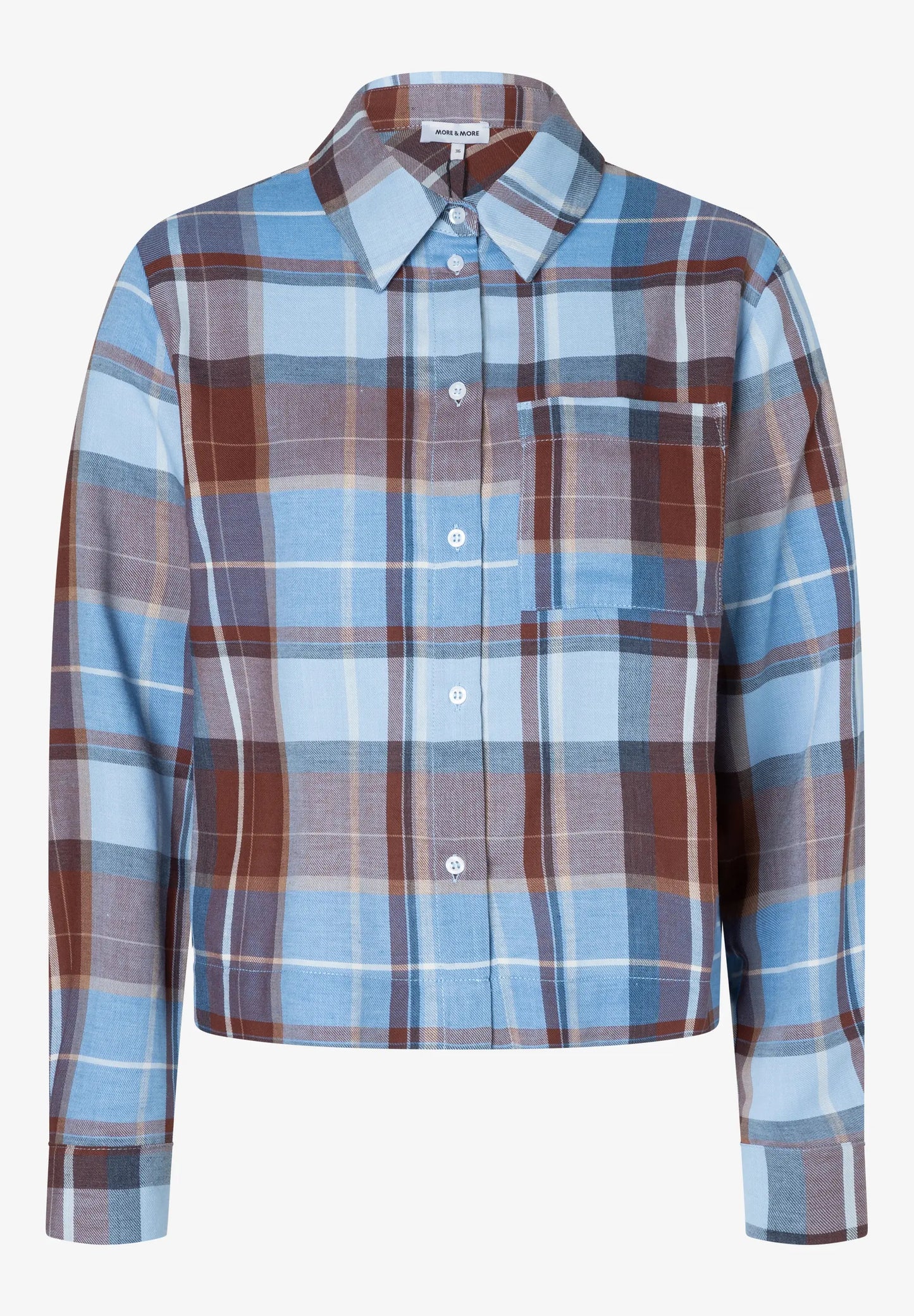 51102061 MORE&MORE - Check Blouse 5339 big woven check