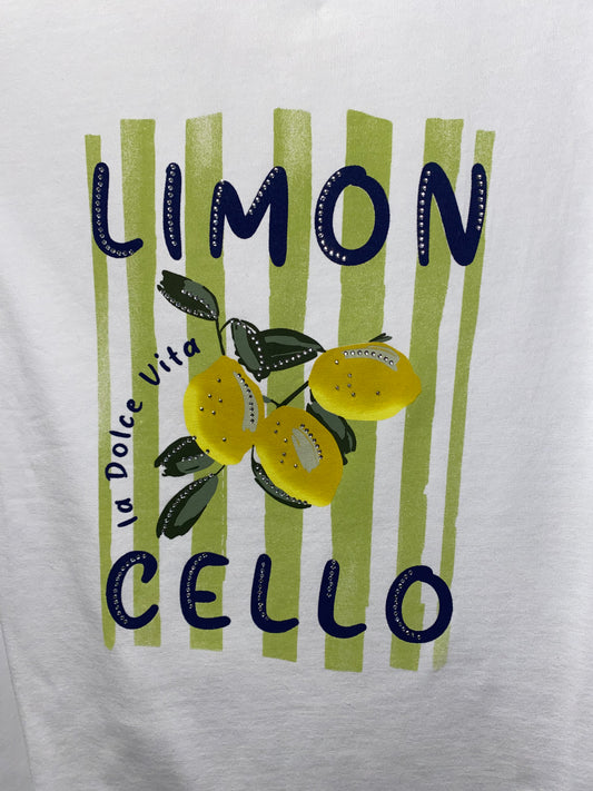 61030005 MORE&MORE - Shirt with Print Limoncello 0010 white