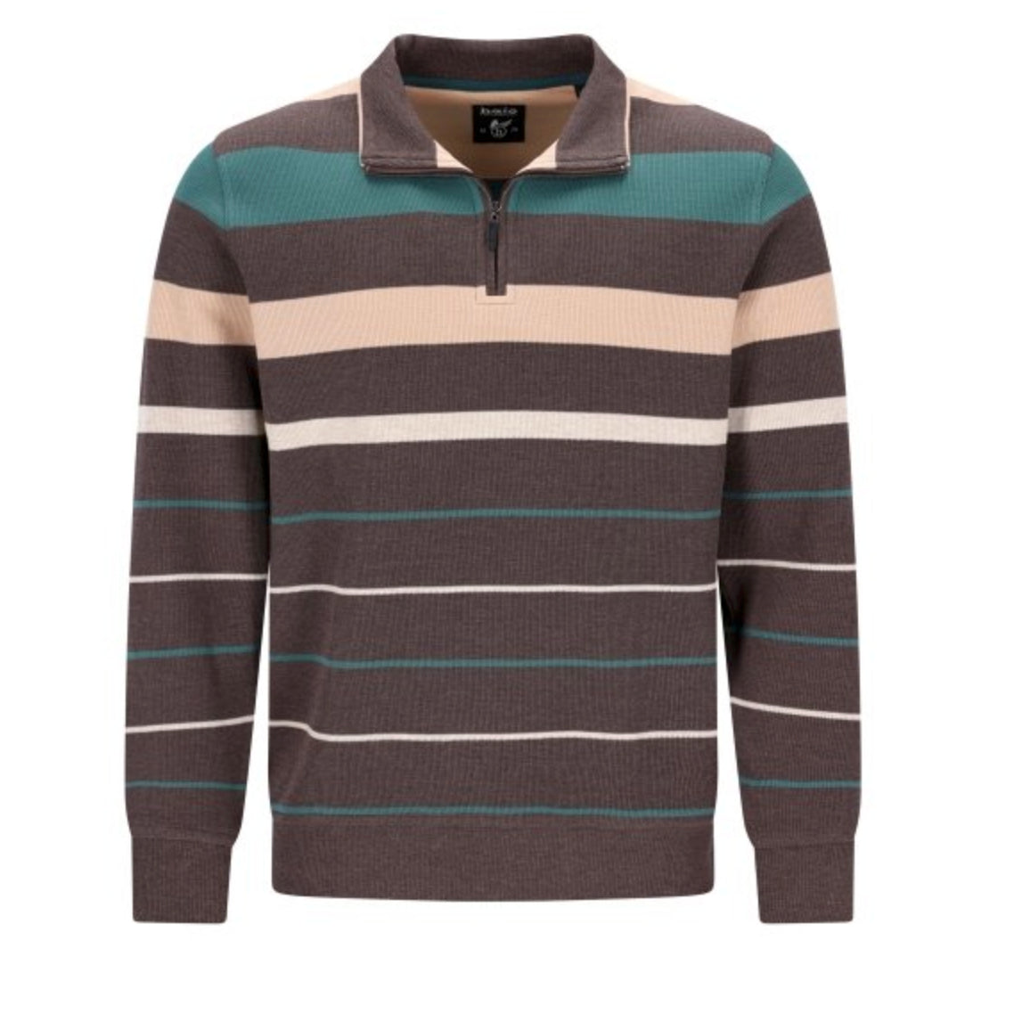 28057 hajo - Sweatshirt 246 braunmelange
