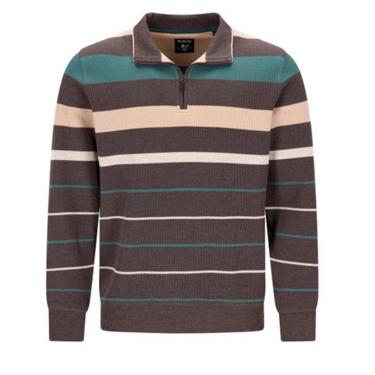 28057 hajo - Sweatshirt 246 braunmelange