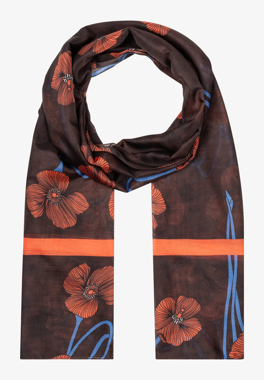 51109010 MORE&MORE - Schal 4284 poppy flower print