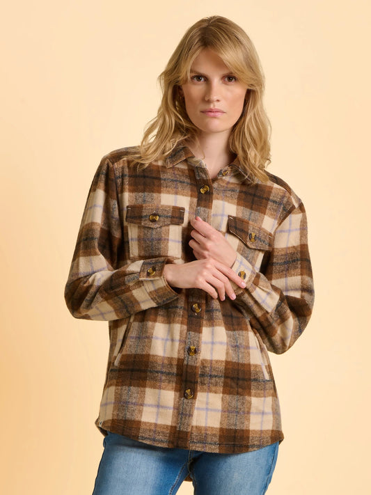 BBL SHT 0013179 BRAKEBURN wmn - Elowen Shacket Bluse karo