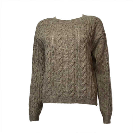 51931464 MORE&MORE - Pullover with Structure 0260 taupe melange