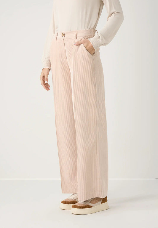 51104060 MORE&MORE - Soft Corduroy Pants 0031 powder creme