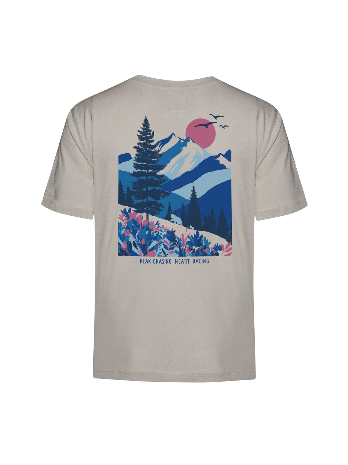 000027_8499 GREENBOMB - Mountain Bloom T-Shirt men sandstone