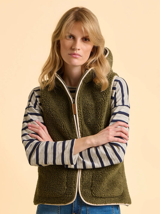 BBL JKT 00 13113 BRAKEBURN wmn - Snug Gilet Weste moos